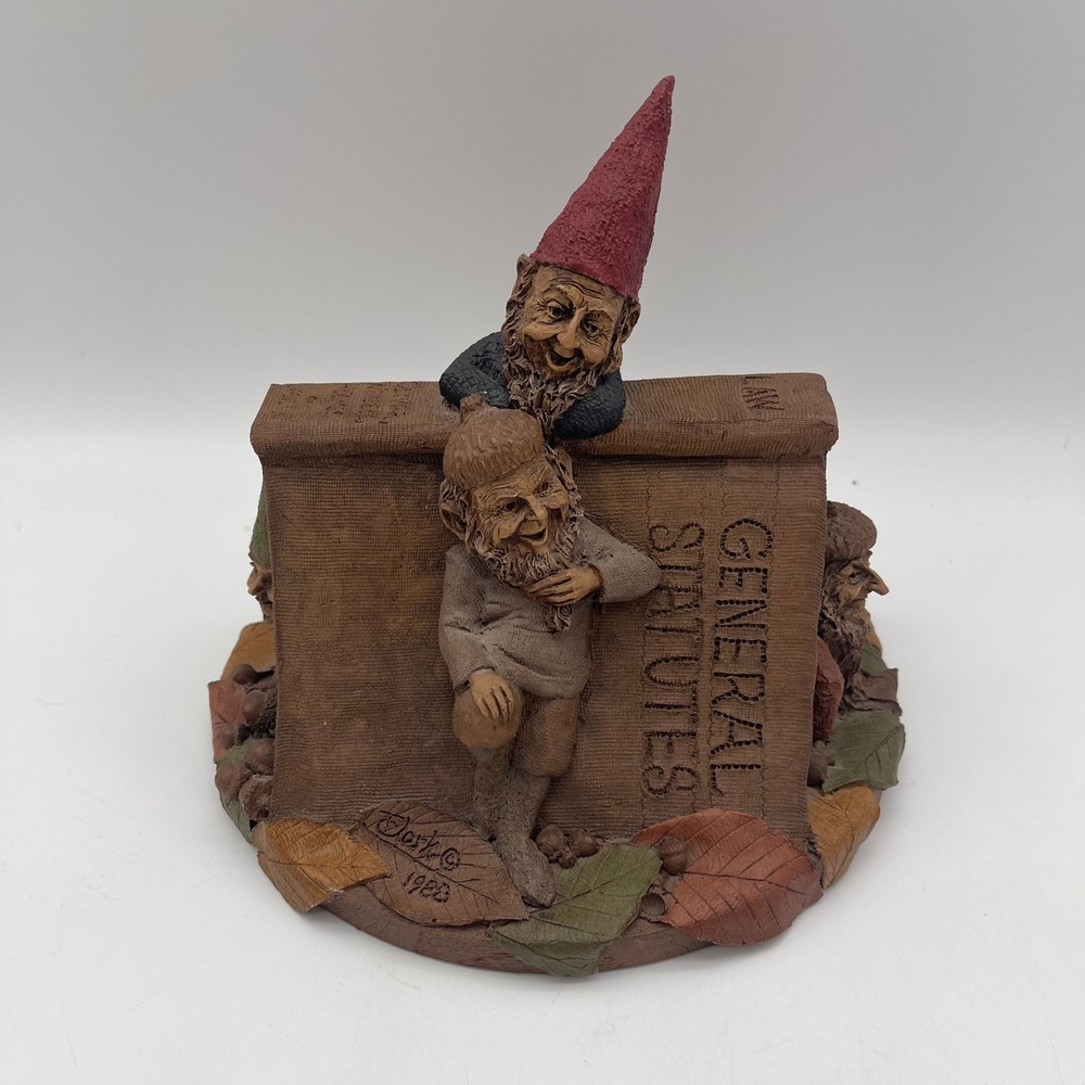 Tom Clark Cairn Studio Gnome Figurine Oliver Wendell Holmes & Sandra 1988 COA